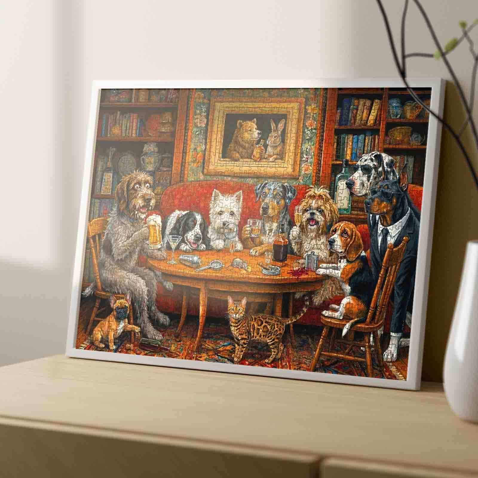 tucocoo-dogs-happy-hour-club-puzzle-1000-teile-hunde image 4