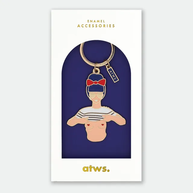 all-the-ways-to-say-sexy-girl-keychain-emaille-gold-60x51-mm image 1