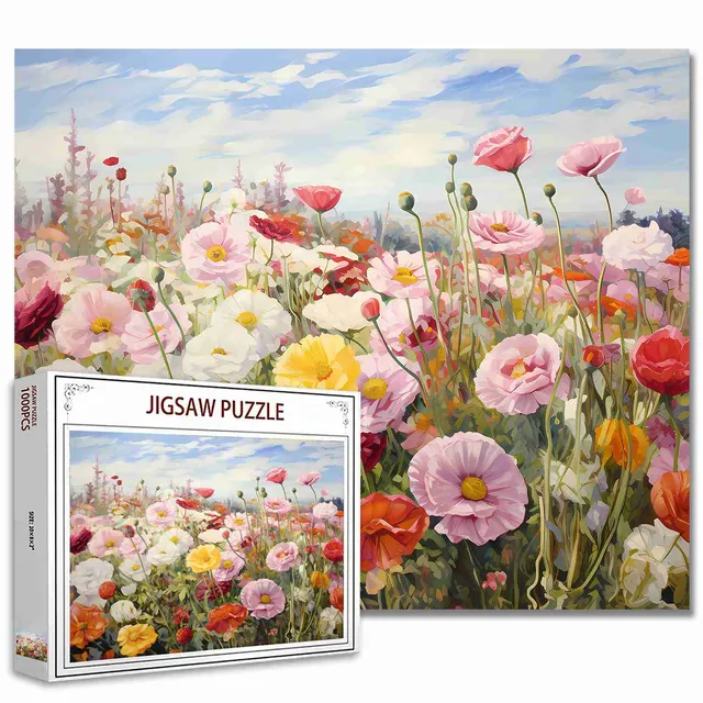tucocoo-poppy-field-puzzle-1000-teile-mohnblumen image 1
