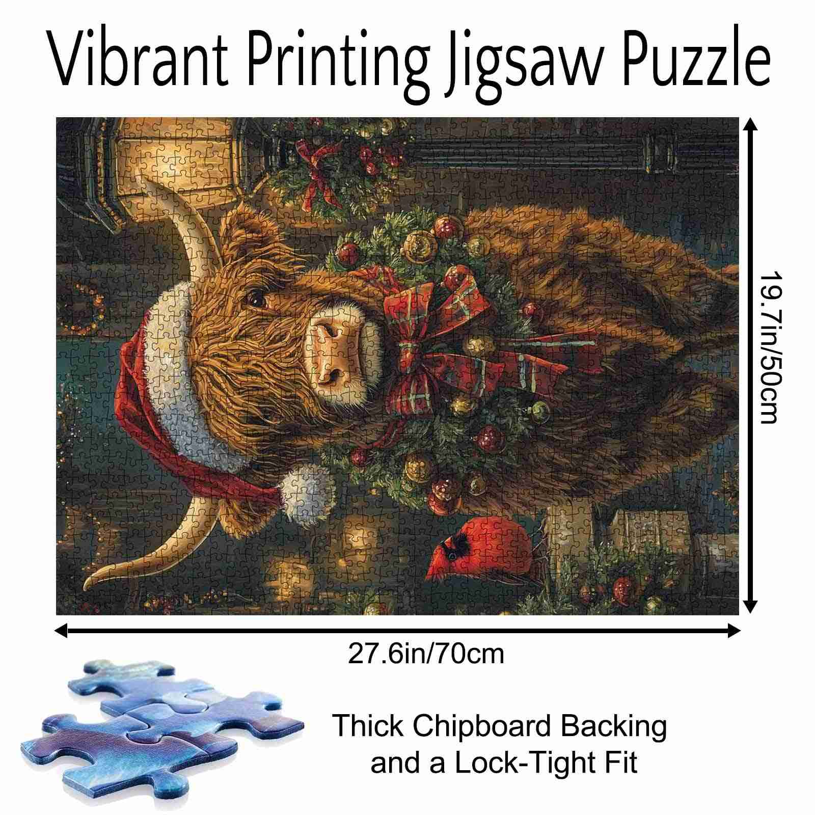 tucocoo-christmas-highland-cow-puzzle-1000-teile-weihnachten image 5