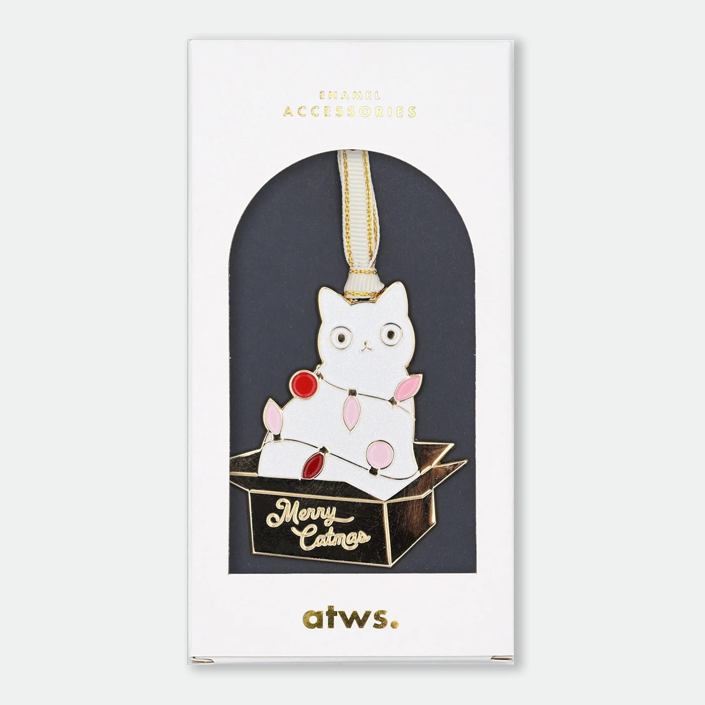 all-the-ways-to-say-merry-catmas-baumschmuck-katze-gold-72-mm image 1