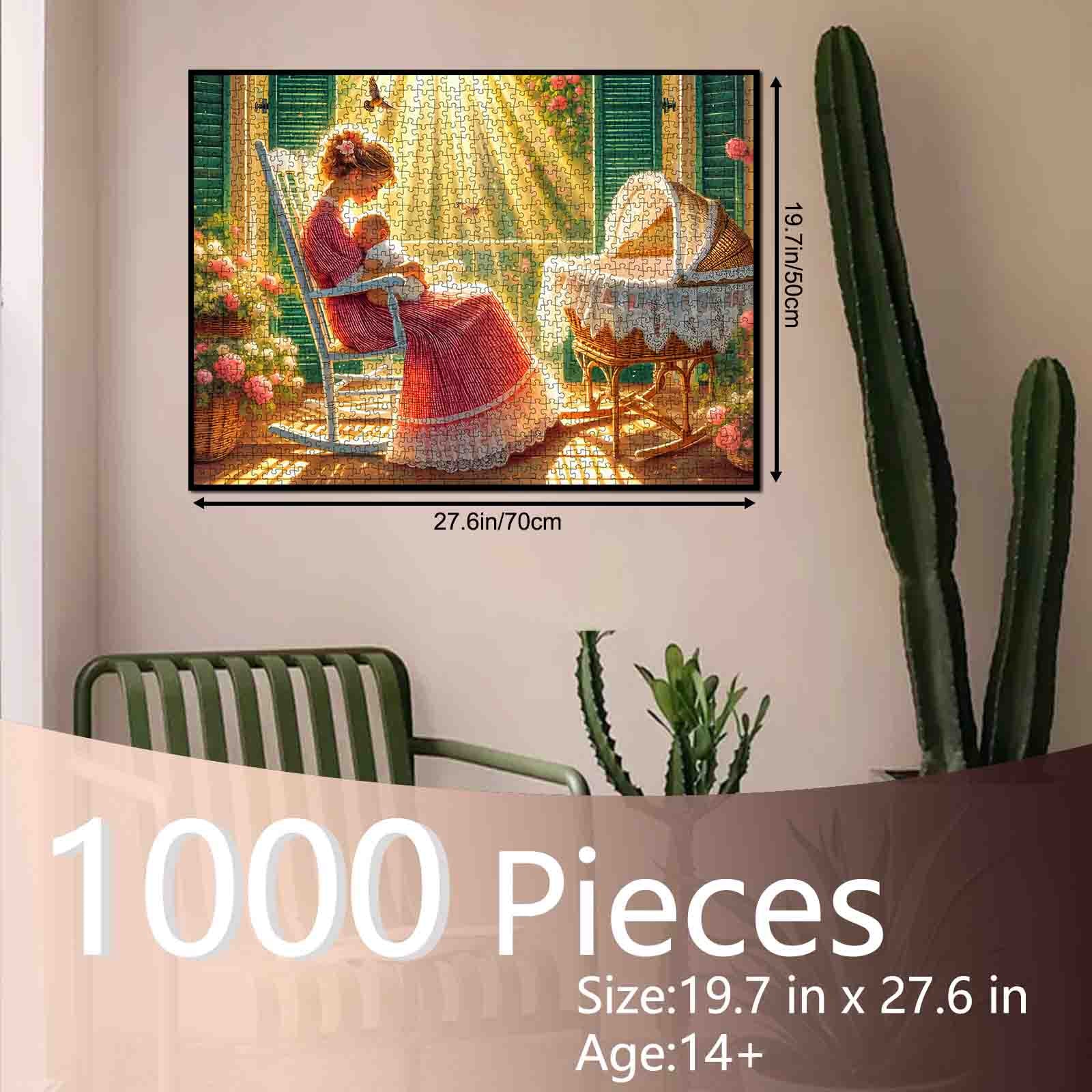 tucocoo-mother-and-baby-porch-scene-puzzle-1000-teile-familie image 5