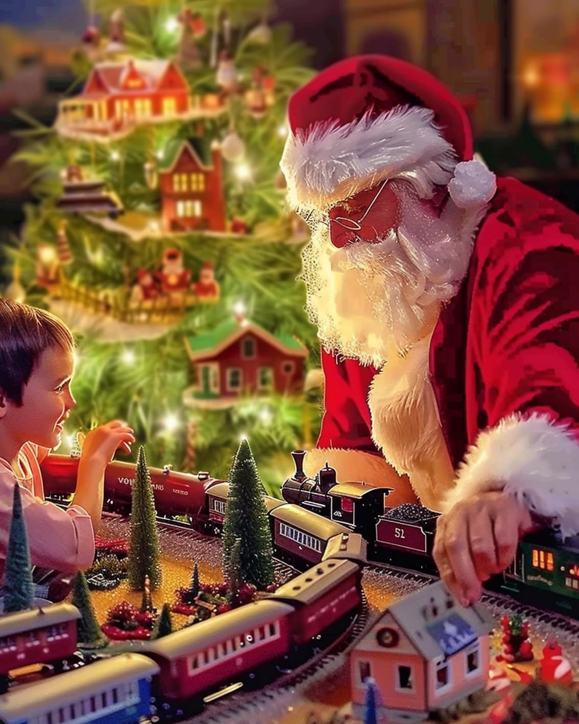 tucocoo-santa-s-gift-train-malen-nach-zahlen-40x50-weihnachten image 2