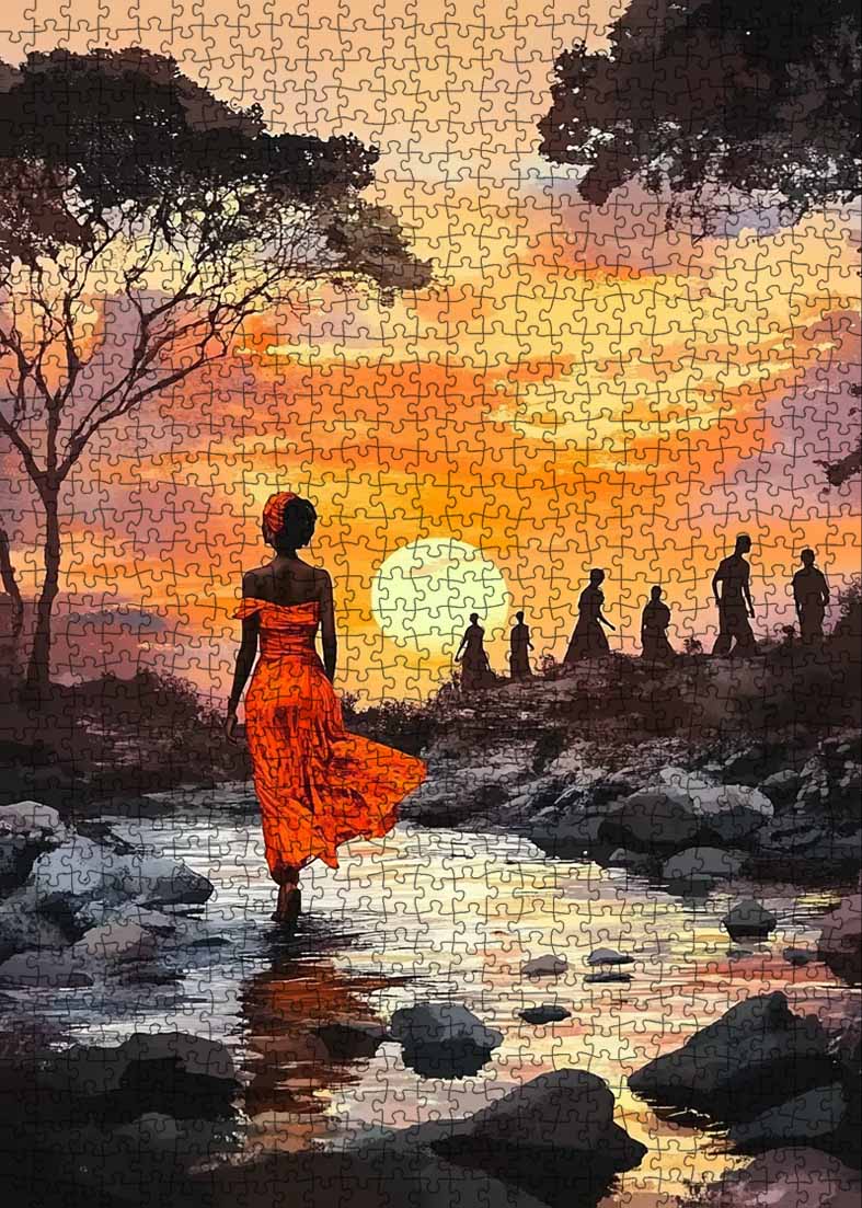 tucocoo-sunset-walk-puzzle-1000-teile-sonnenuntergang image 2