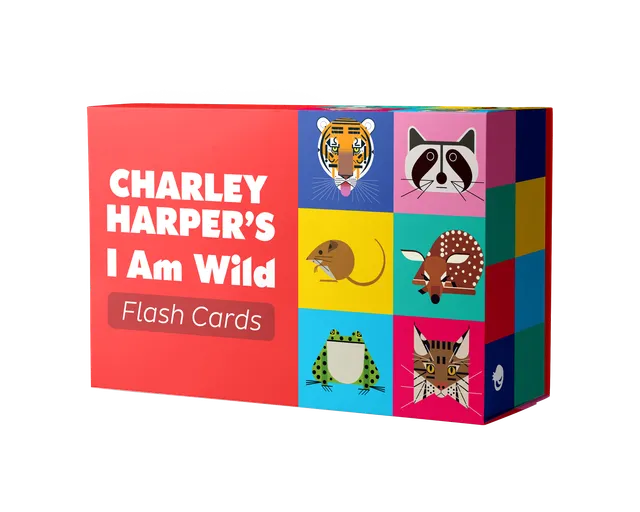 pomegranate-activity-books-charley-harper-i-am-wild-flash-cards-50-tiere image 1