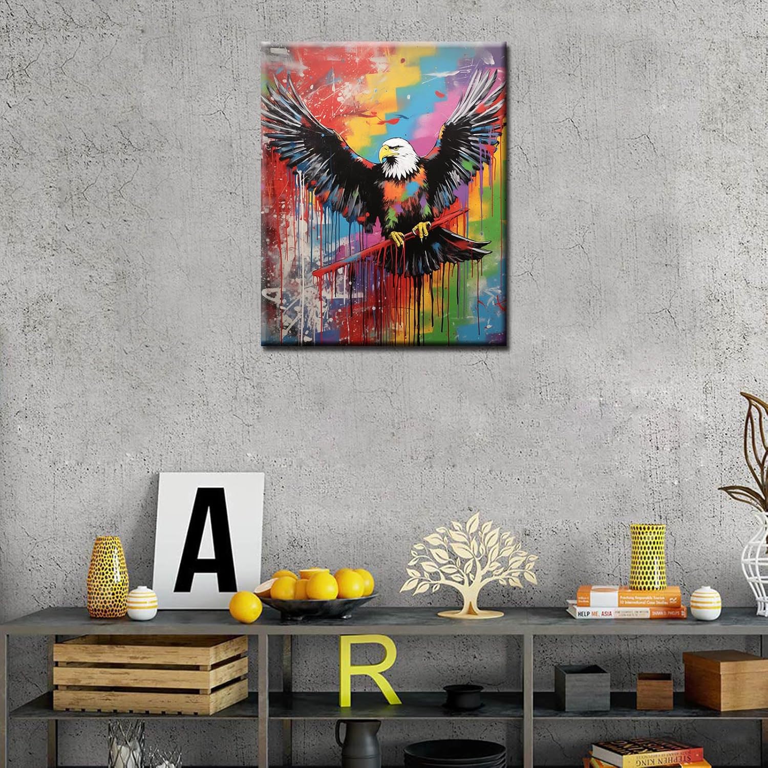 tucocoo-graffiti-fliegender-adler-malen-nach-zahlen-40x50-vogel image 3
