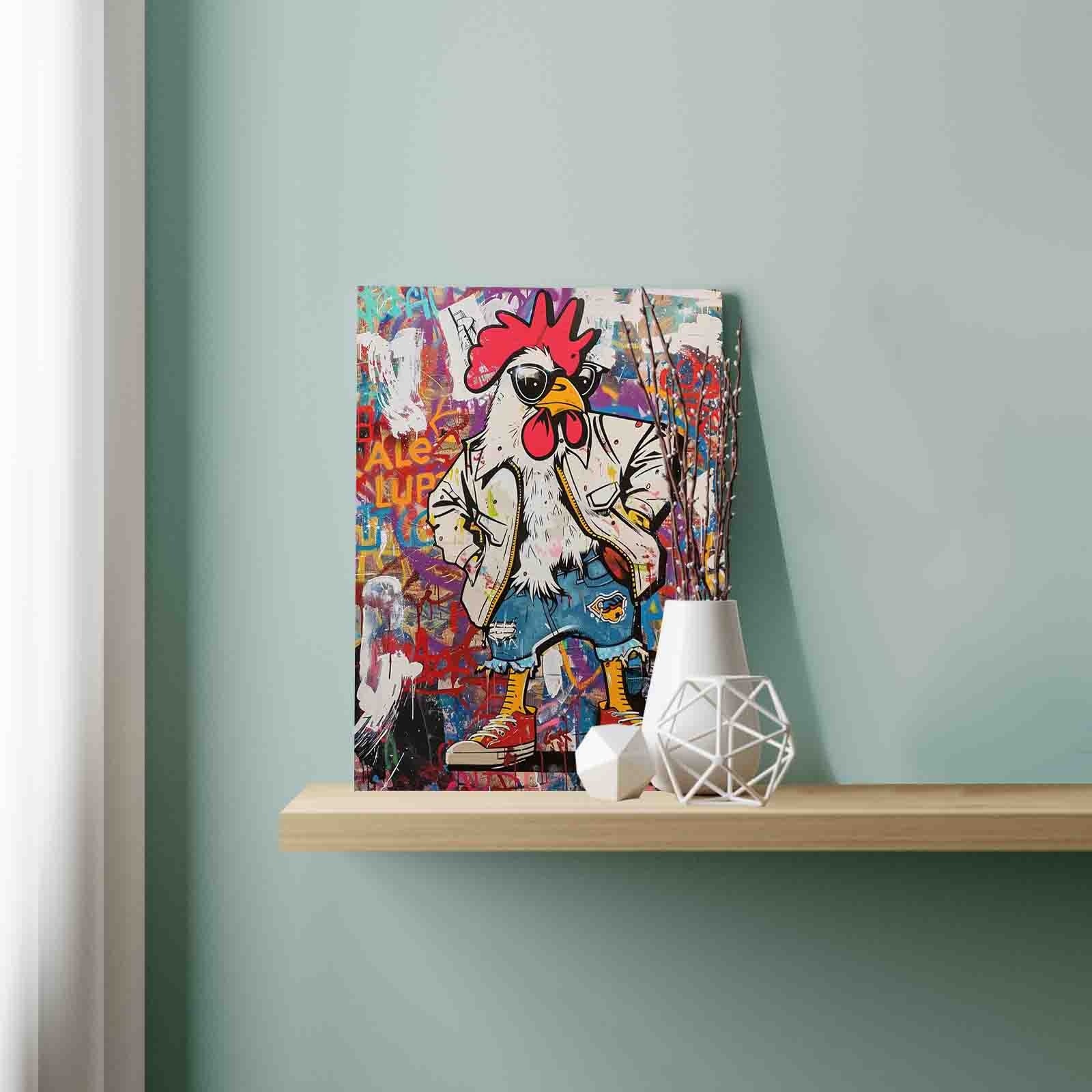 tucocoo-paint-by-numbers-rebel-chicken-huhn-malen-nach-zahlen-40x50 image 3