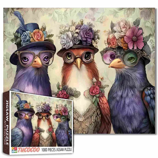 tucocoo-3-elegant-chickens-puzzle-1000-teile-h-hner image 1
