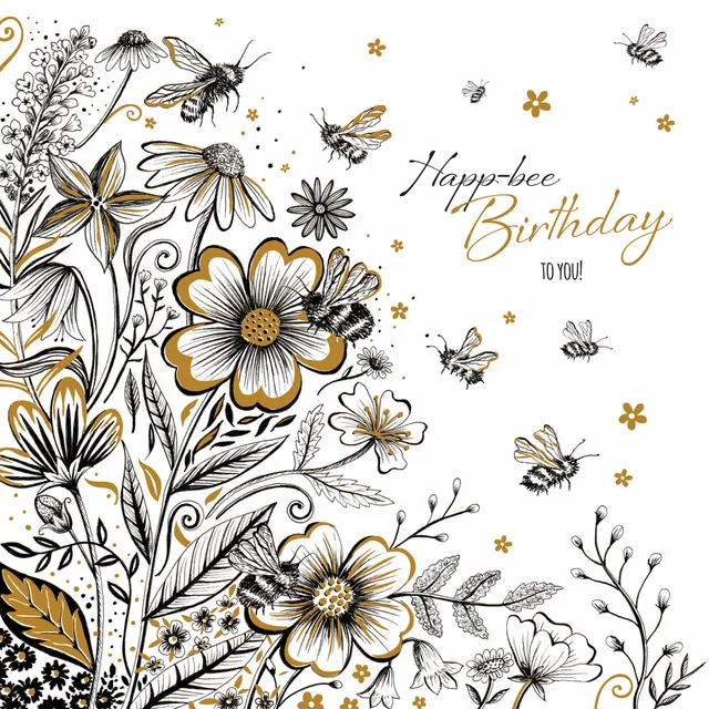 otter-house-happ-bee-birthday-geburtstagskarte-biene image 1