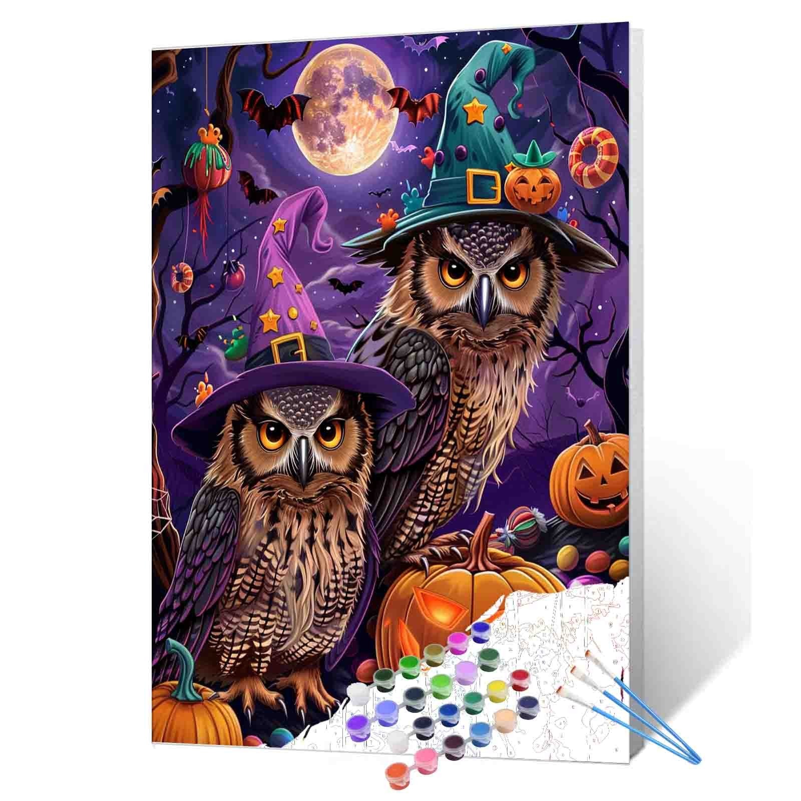 tucocoo-halloween-owls-candy-moonlight-malen-nach-zahlen-40x50 image 1