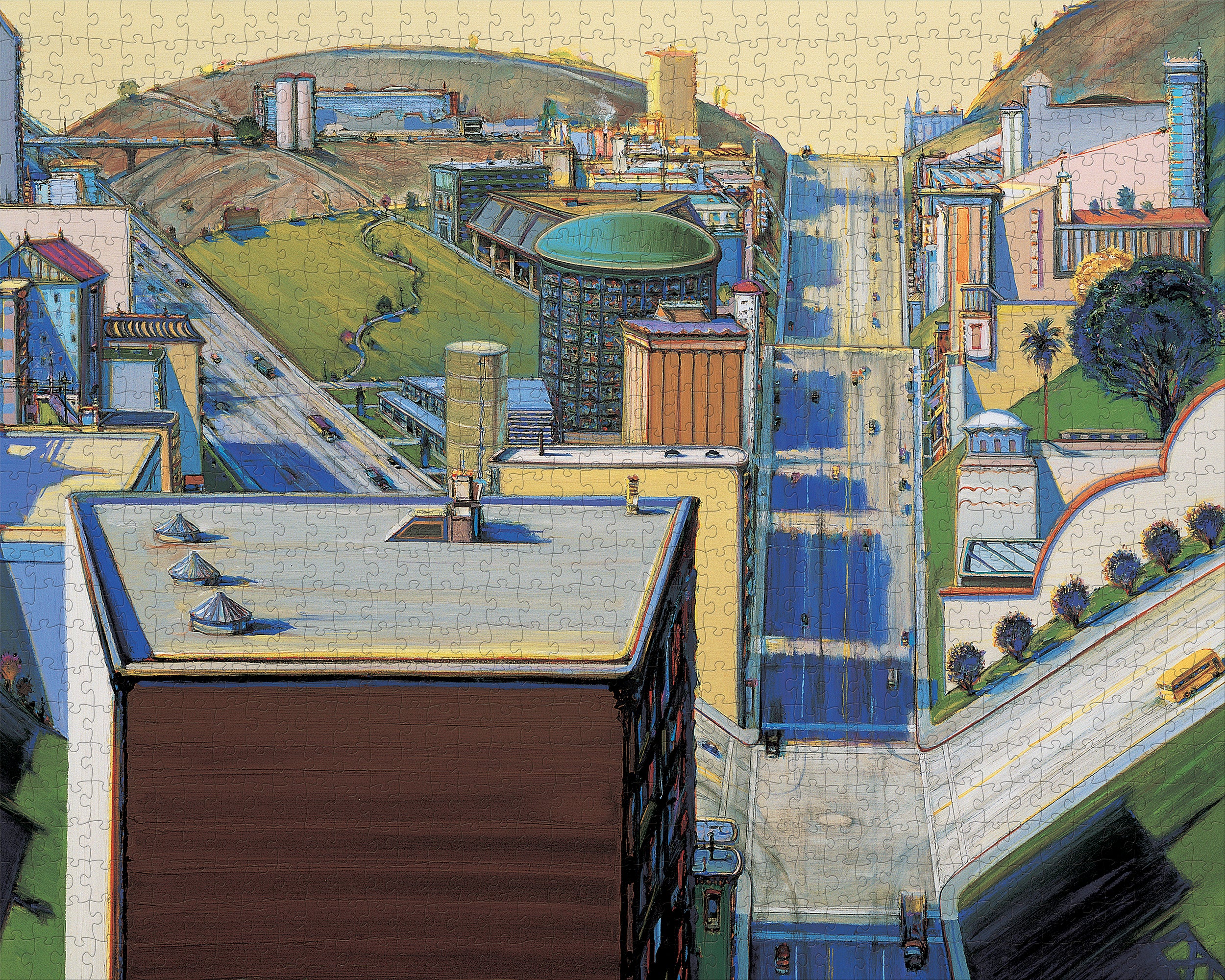 pomegranate-wayne-thiebaud-valley-streets-puzzle-1000-teile image 2