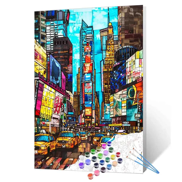 tucocoo-paint-by-numbers-times-square-malen-nach-zahlen-40x50 image 1