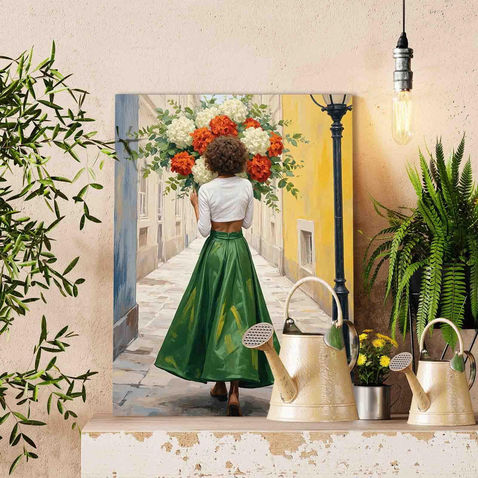 tucocoo-paint-by-numbers-woman-bouquet-malen-nach-zahlen-40x50 image 2