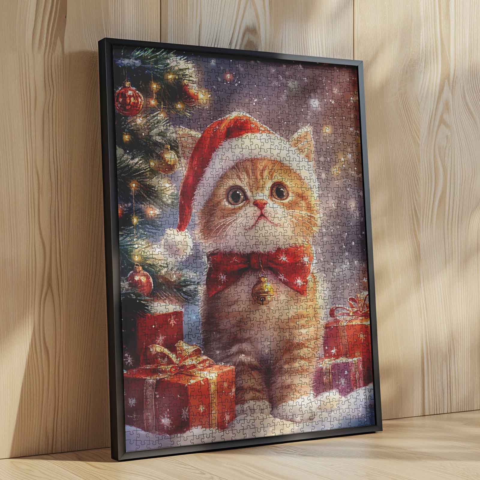 tucocoo-santa-kitten-by-christmas-tree-puzzle-1000-teile image 4