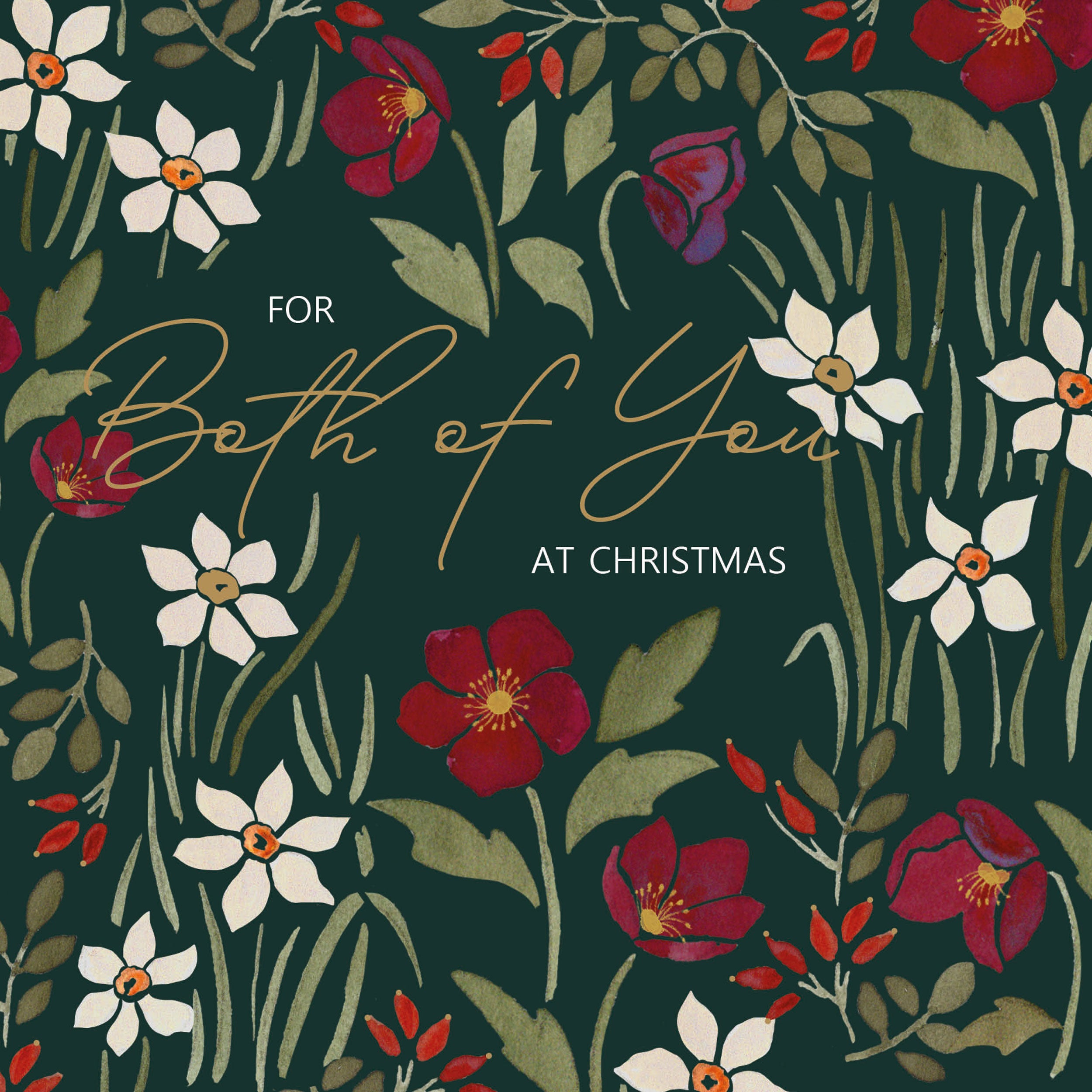 otter-house-weihnachtskarte-to-the-both-of-you-floral image 1