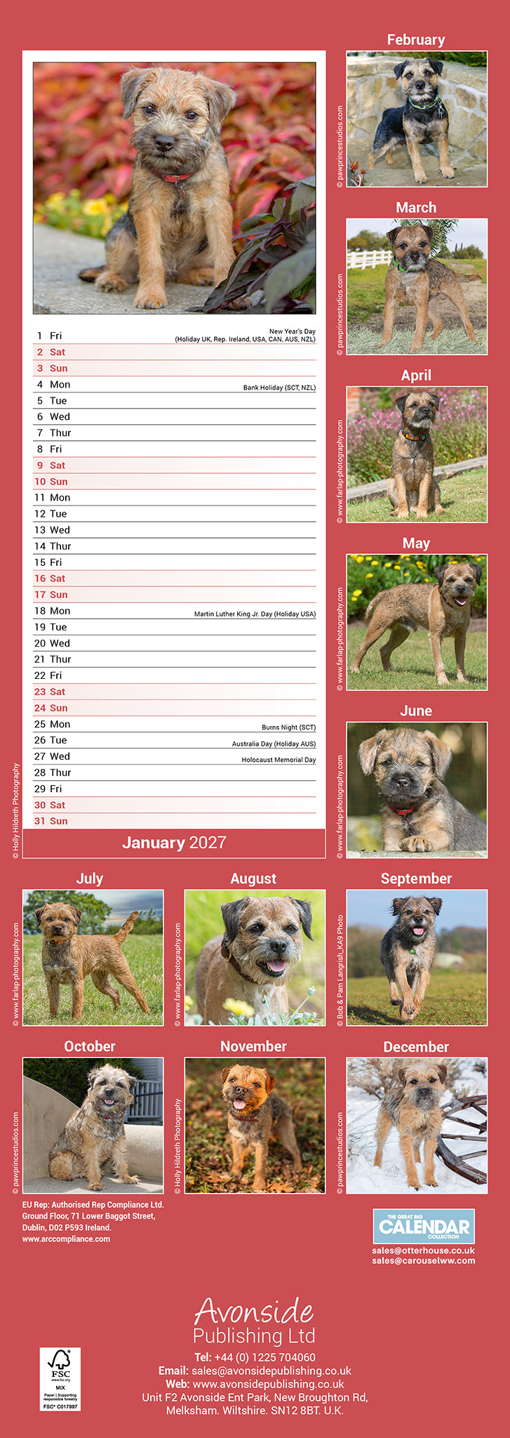 otter-house-border-terrier-slim-kalender-2027-hundemotiv image 2