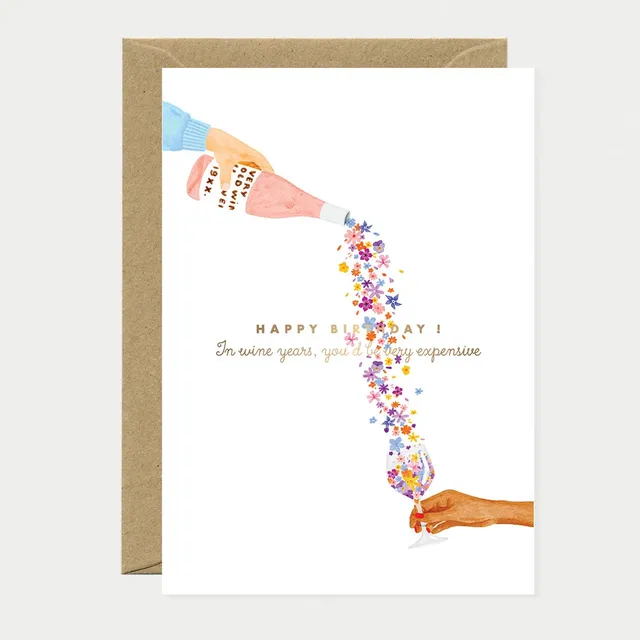 all-the-ways-to-say-wine-years-karte-geburtstag-a6-wein image 1