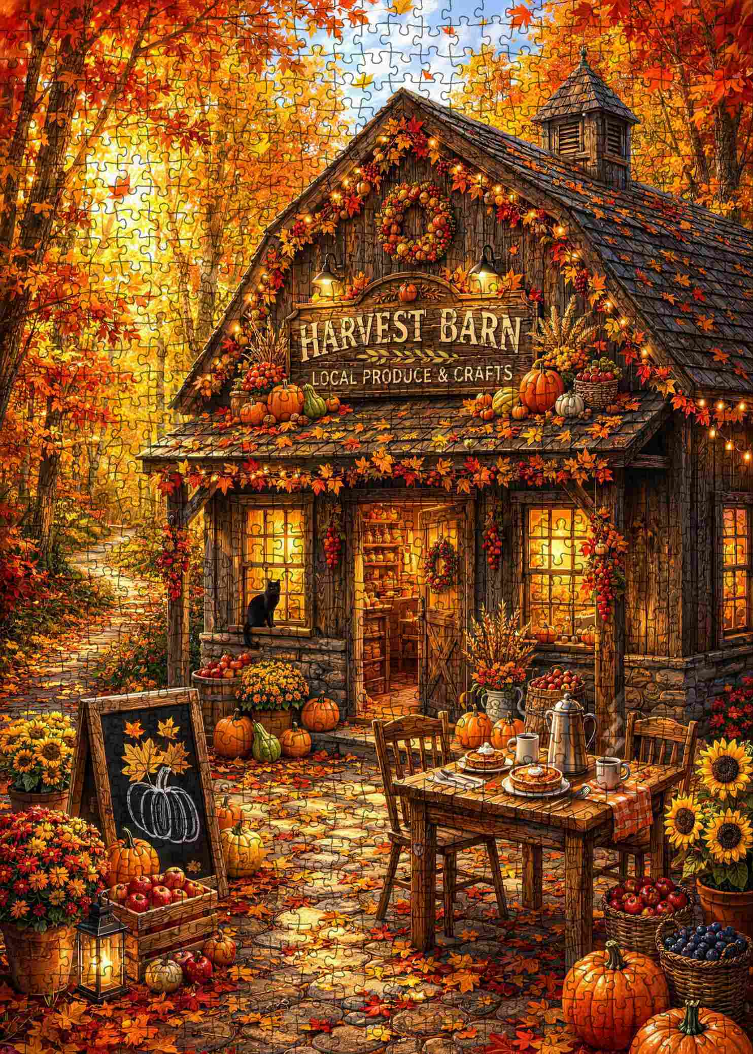 tucocoo-cozy-autumn-harvest-barn-puzzle-1000-teile-herbst-2 image 2