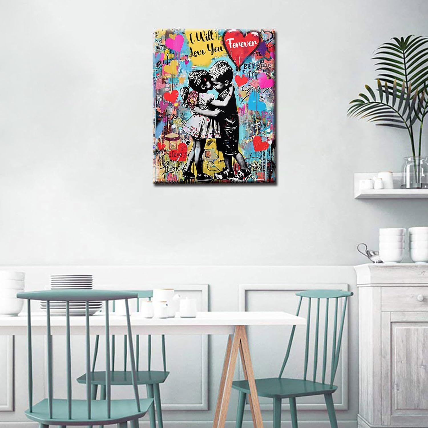 tucocoo-canvas-wall-art-leinwandbild-banksy-junge-m-dchen-30x40 image 2