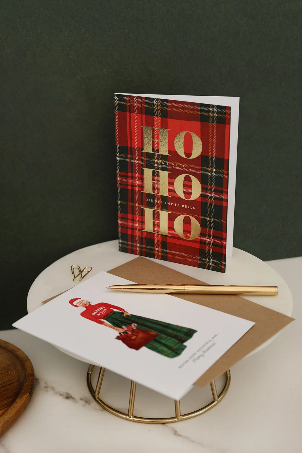all-the-ways-to-say-jingle-those-bells-weihnachtskarte-a6-goldfolie image 2