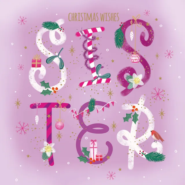 otter-house-christmas-weihnachtskarte-sister-einzelkarte image 1