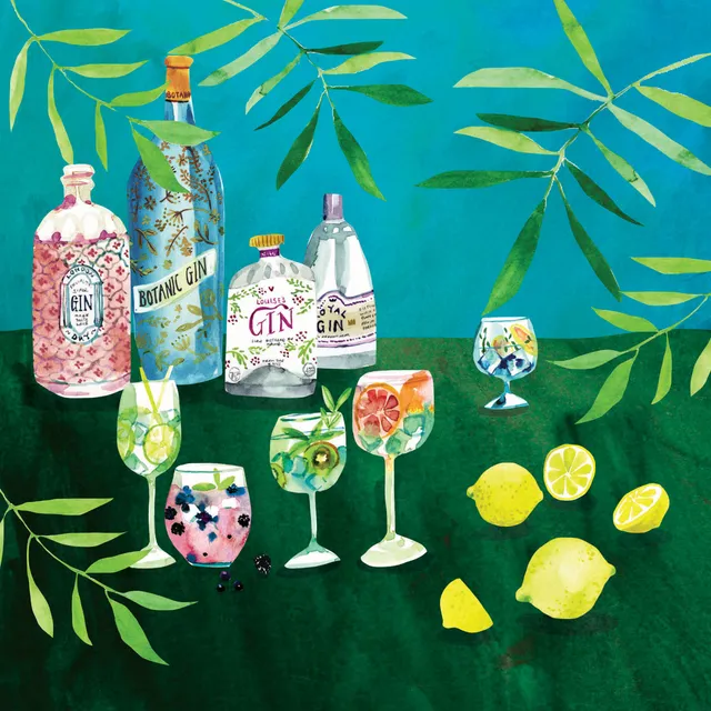 otter-house-fusion-gin-bottles-grusskarte-gin-modern image 1