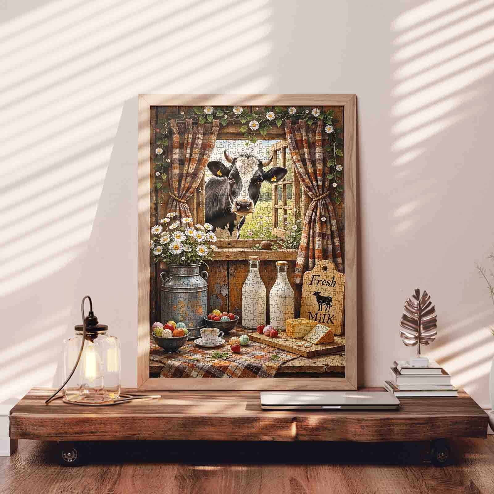 tucocoo-fresh-farmhouse-cow-puzzle-1000-teile-kuh-fenster image 3