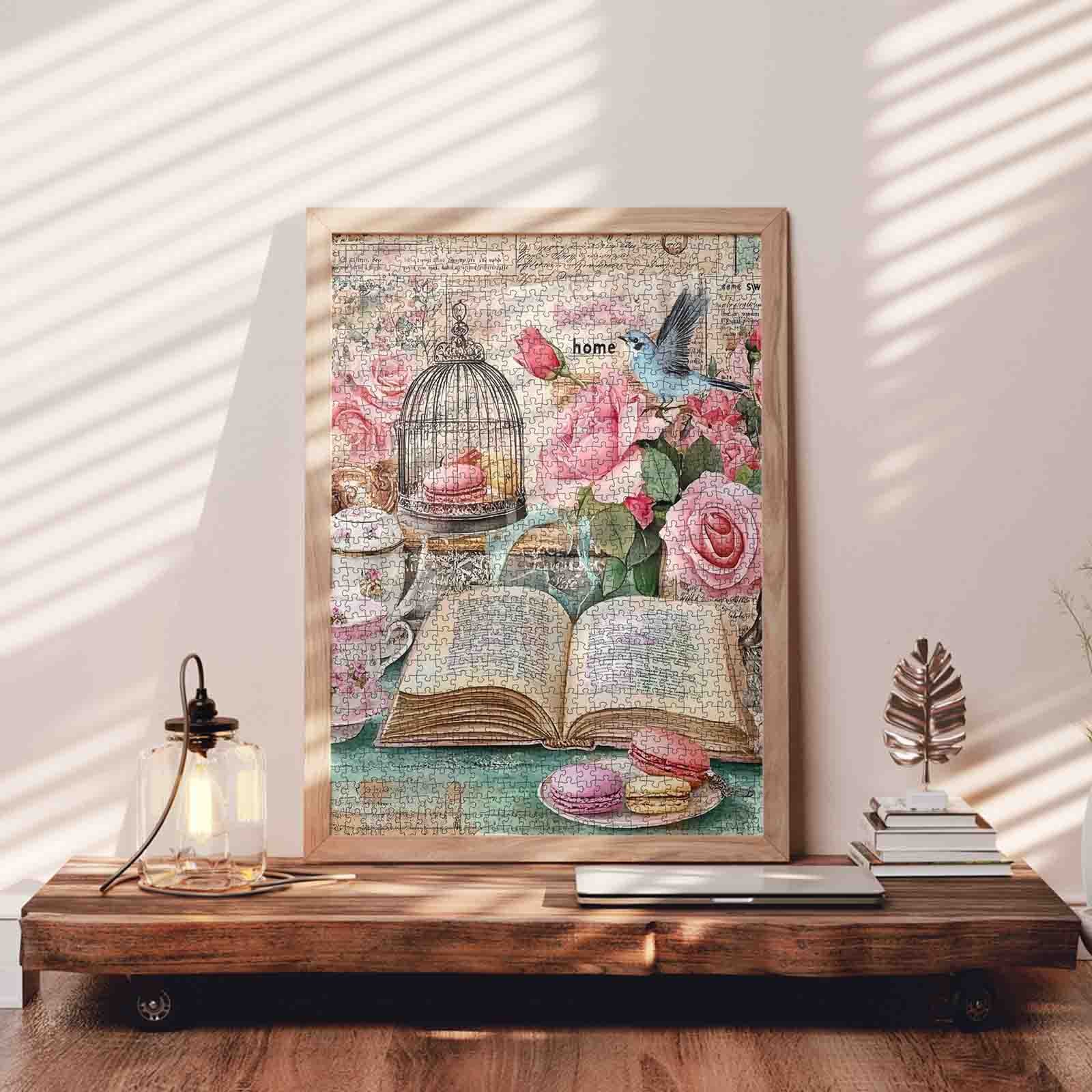 tucocoo-vintage-birdcage-tea-table-puzzle-1000-teile-retro image 3