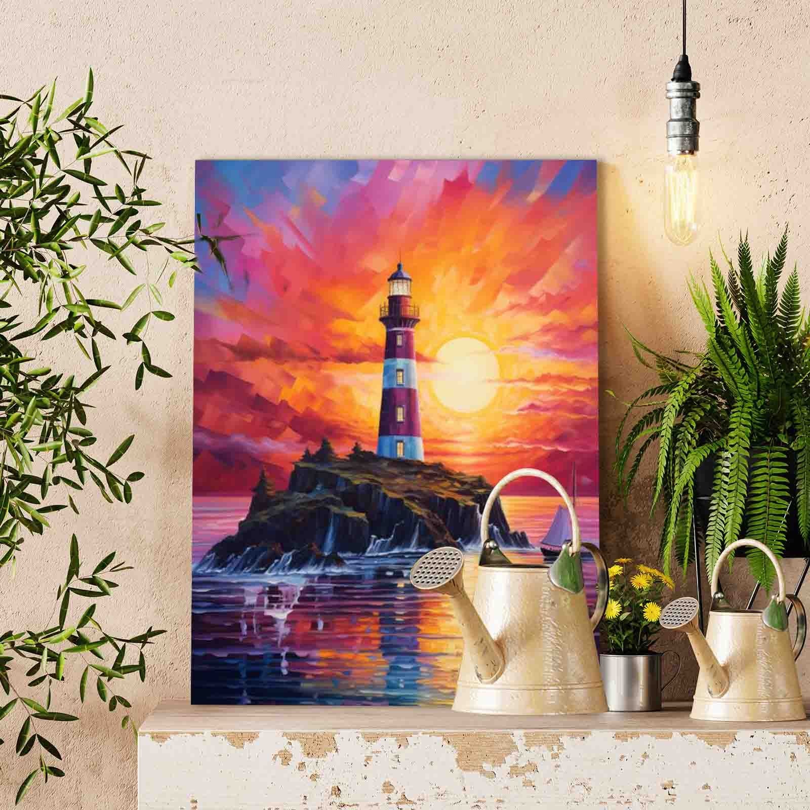 tucocoo-paint-by-numbers-lighthouse-malen-nach-zahlen-40x50-meer image 2
