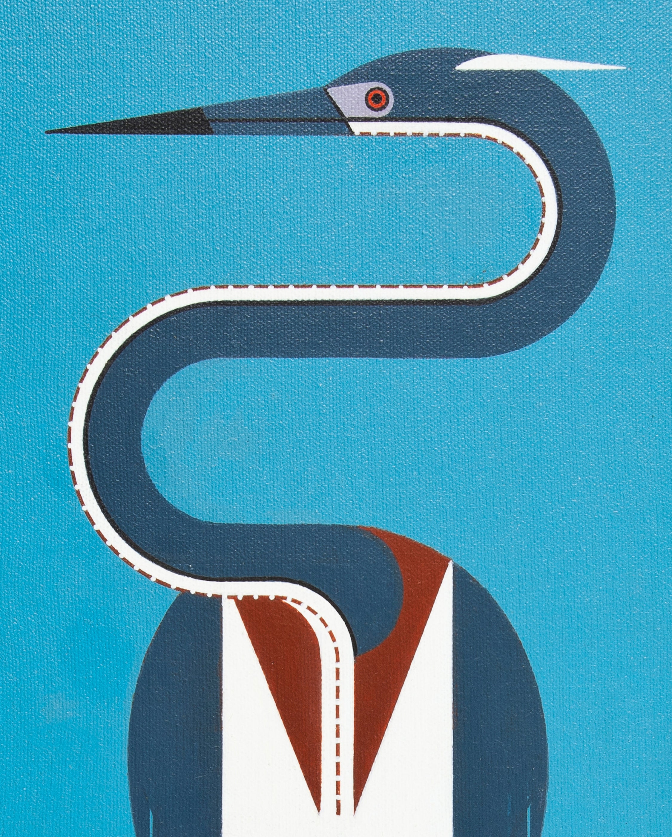 pomegranate-bookmarks-charley-harper-heron-hangout-lesezeichen-vogel image 2