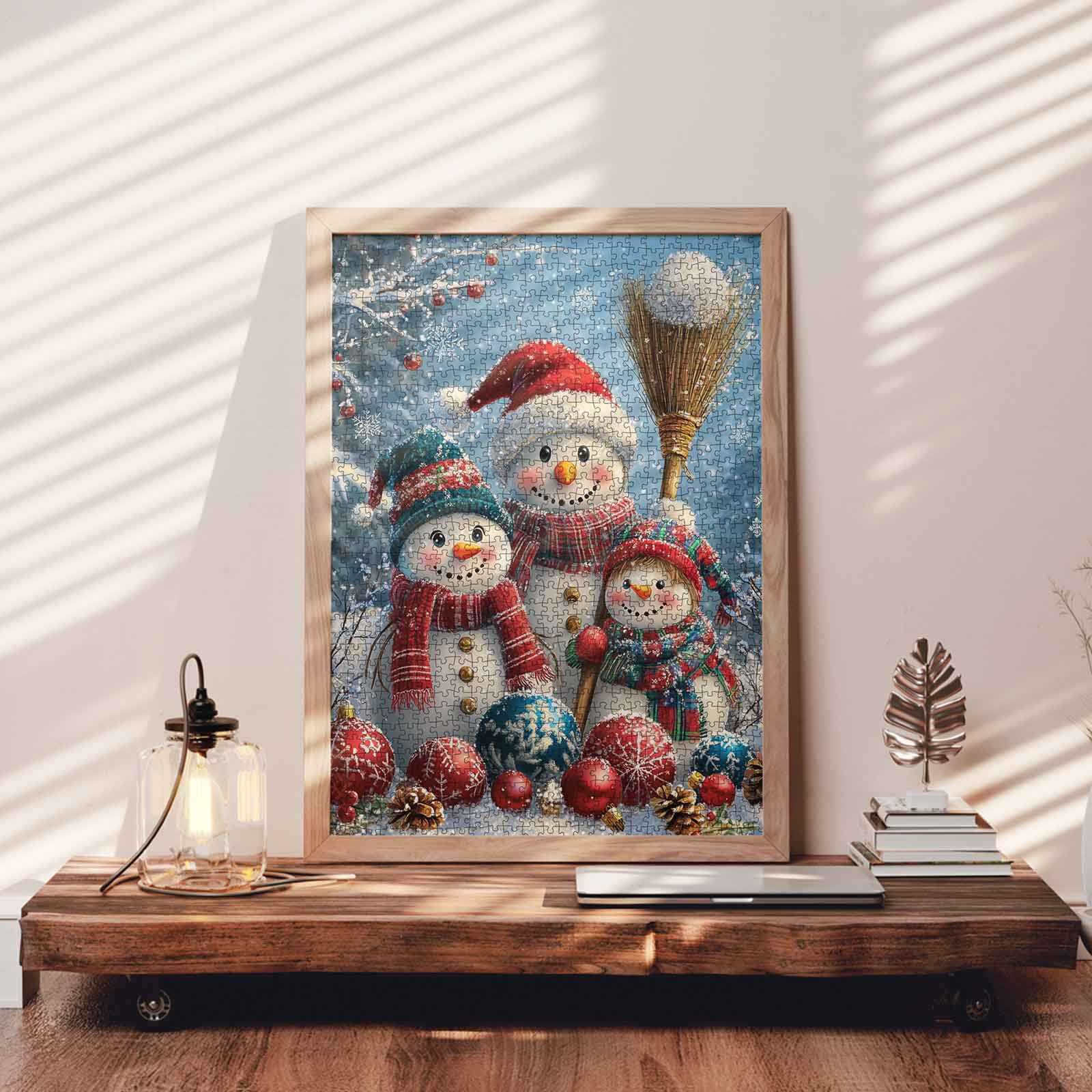 tucocoo-snowman-family-gathering-puzzle-1000-teile image 3