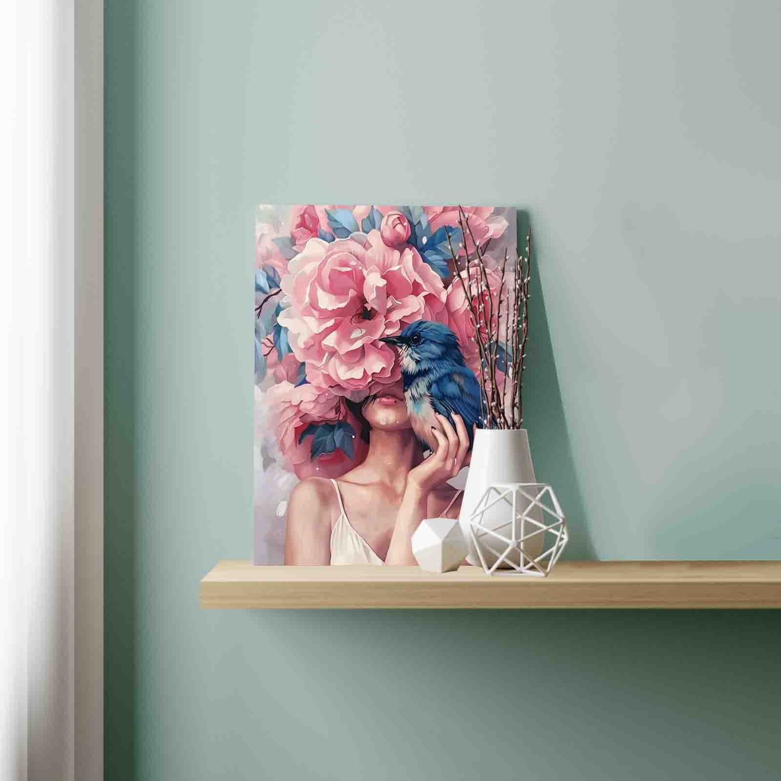 tucocoo-blue-bird-pink-flower-malen-nach-zahlen-40x50 image 3
