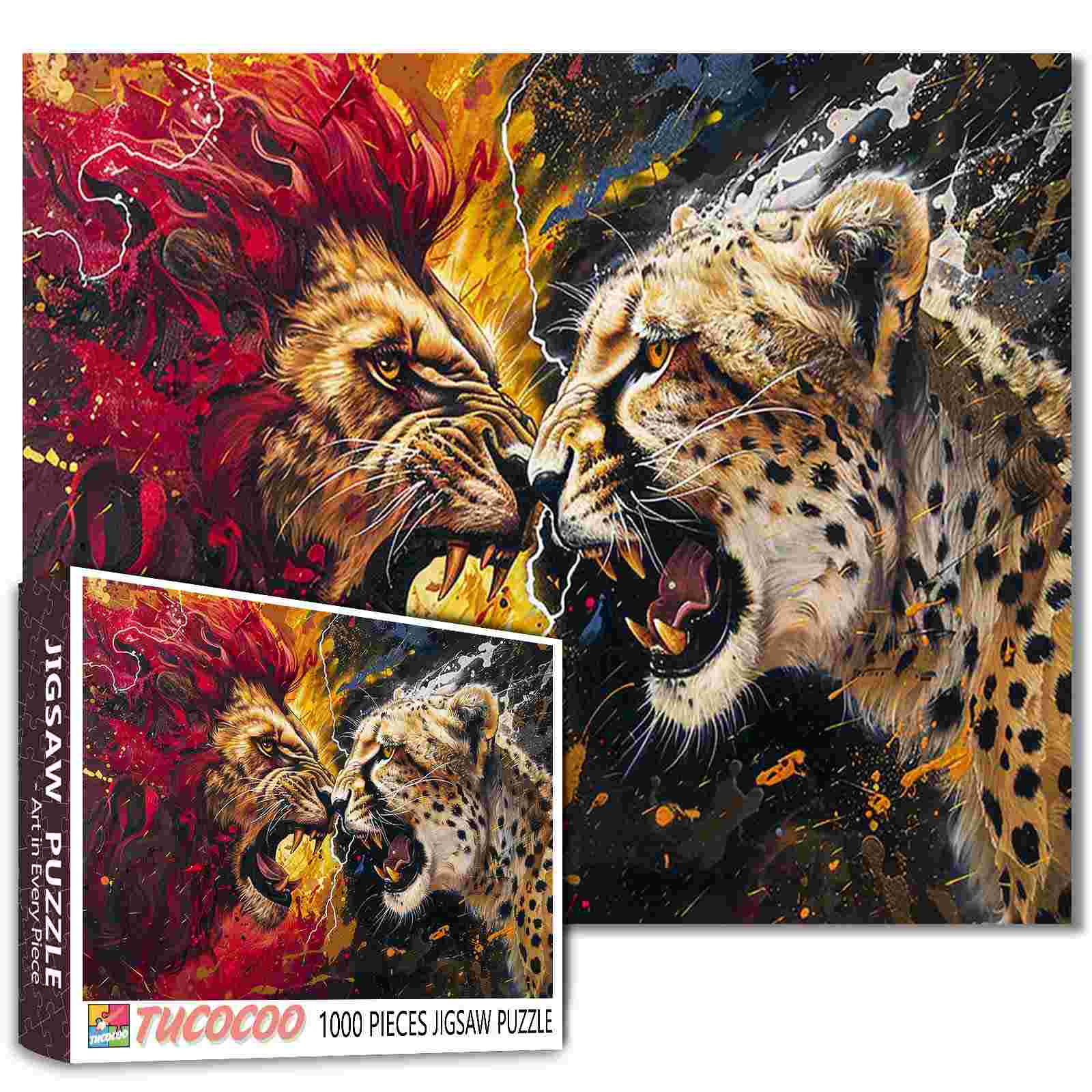 tucocoo-battle-of-beast-puzzle-1000-teile-l-we-gepard image 1
