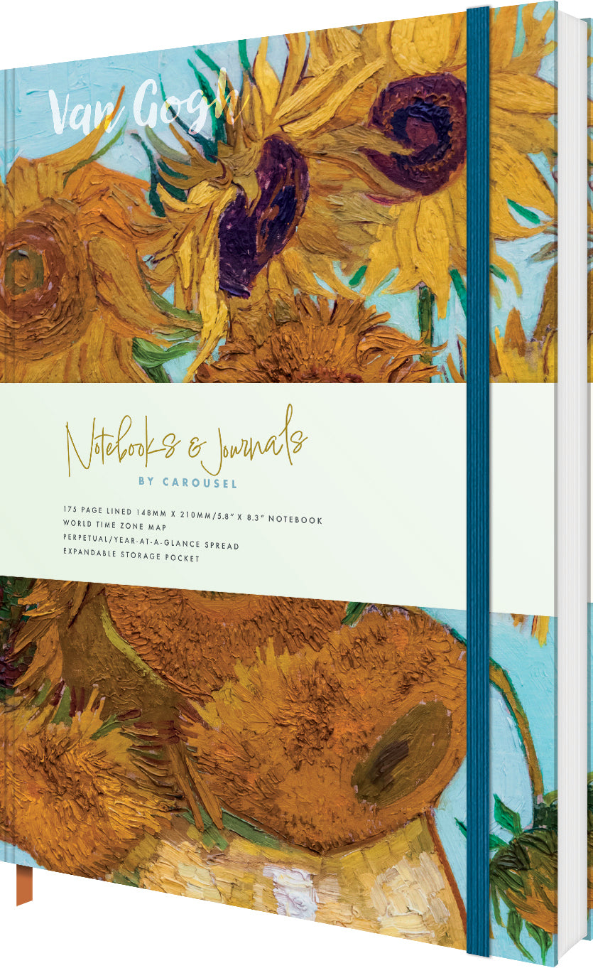 otter-house-van-gogh-a5-notizbuch-sunflowers-175-seiten image 2