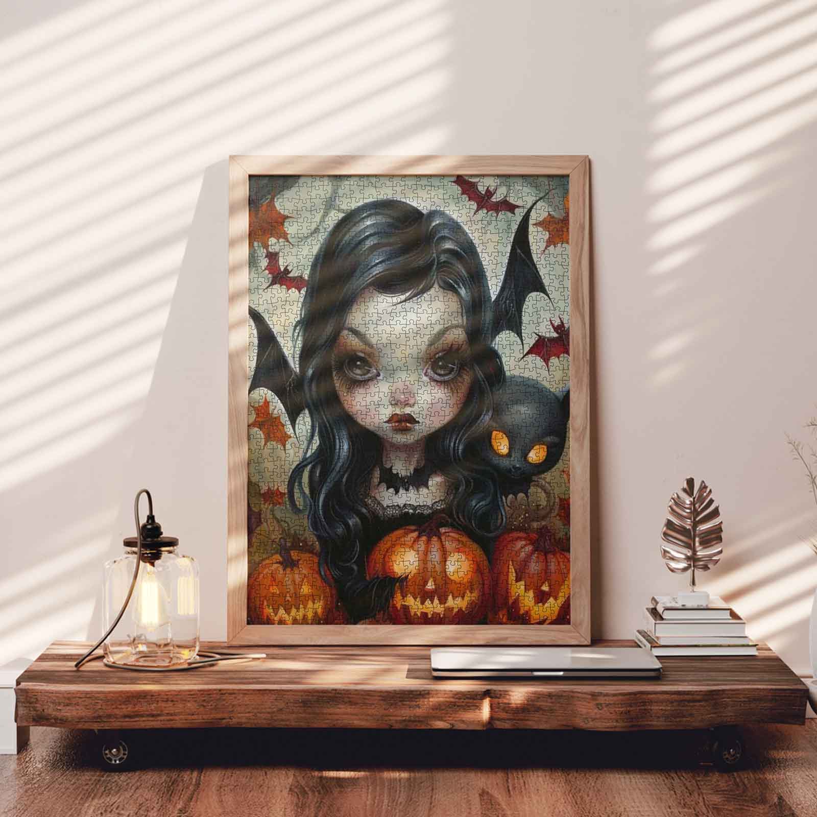 tucocoo-halloween-bat-girl-puzzle-1000-teile-grusel image 3