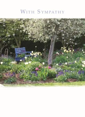otter-house-sympathy-trauerkarte-garden-seat-gartenbank image 1