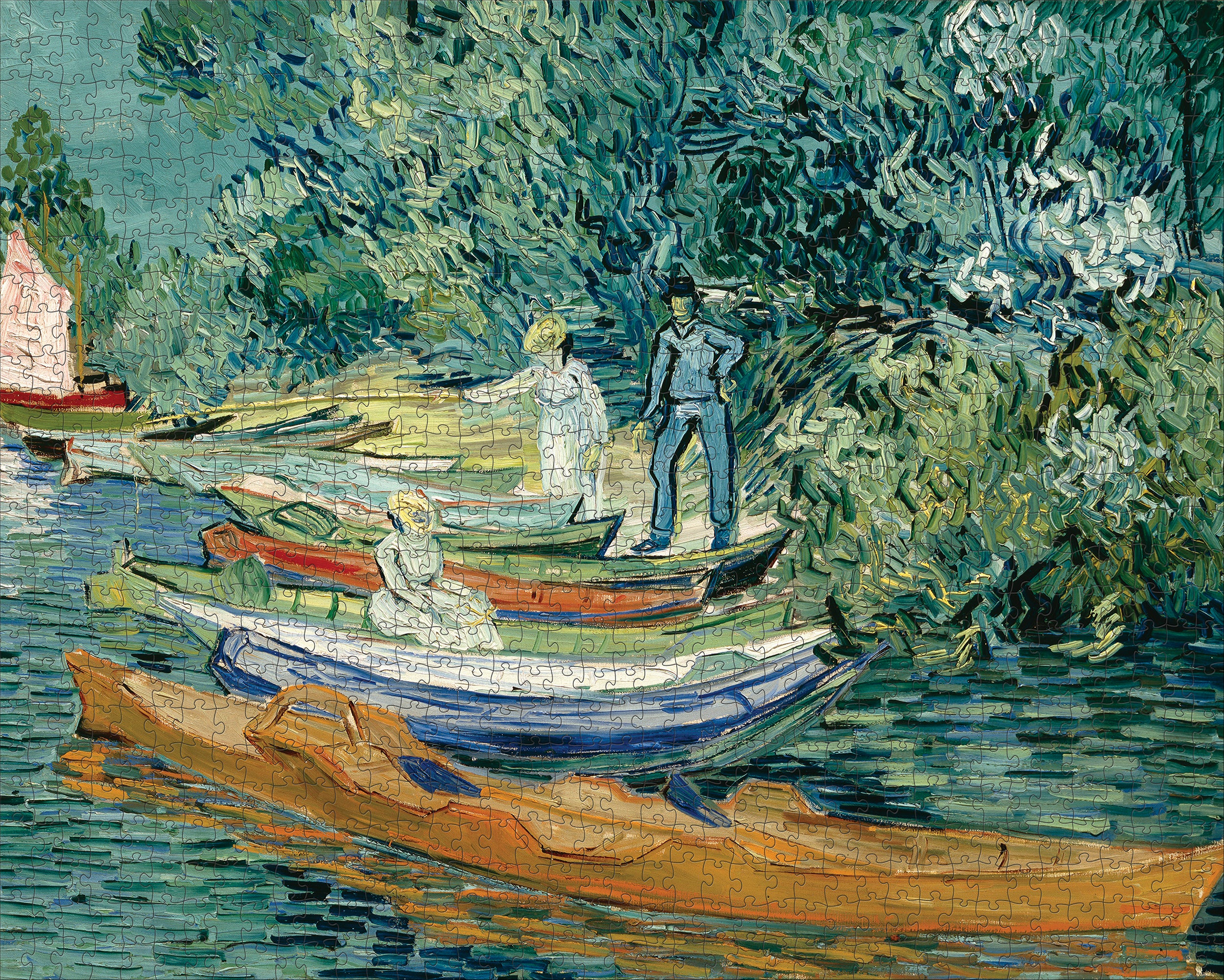 pomegranate-van-gogh-bank-of-the-oise-puzzle-1000-teile-landschaft image 2