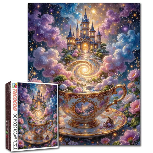 tucocoo-celestial-teacup-castle-puzzle-1000-teile-schloss image 1