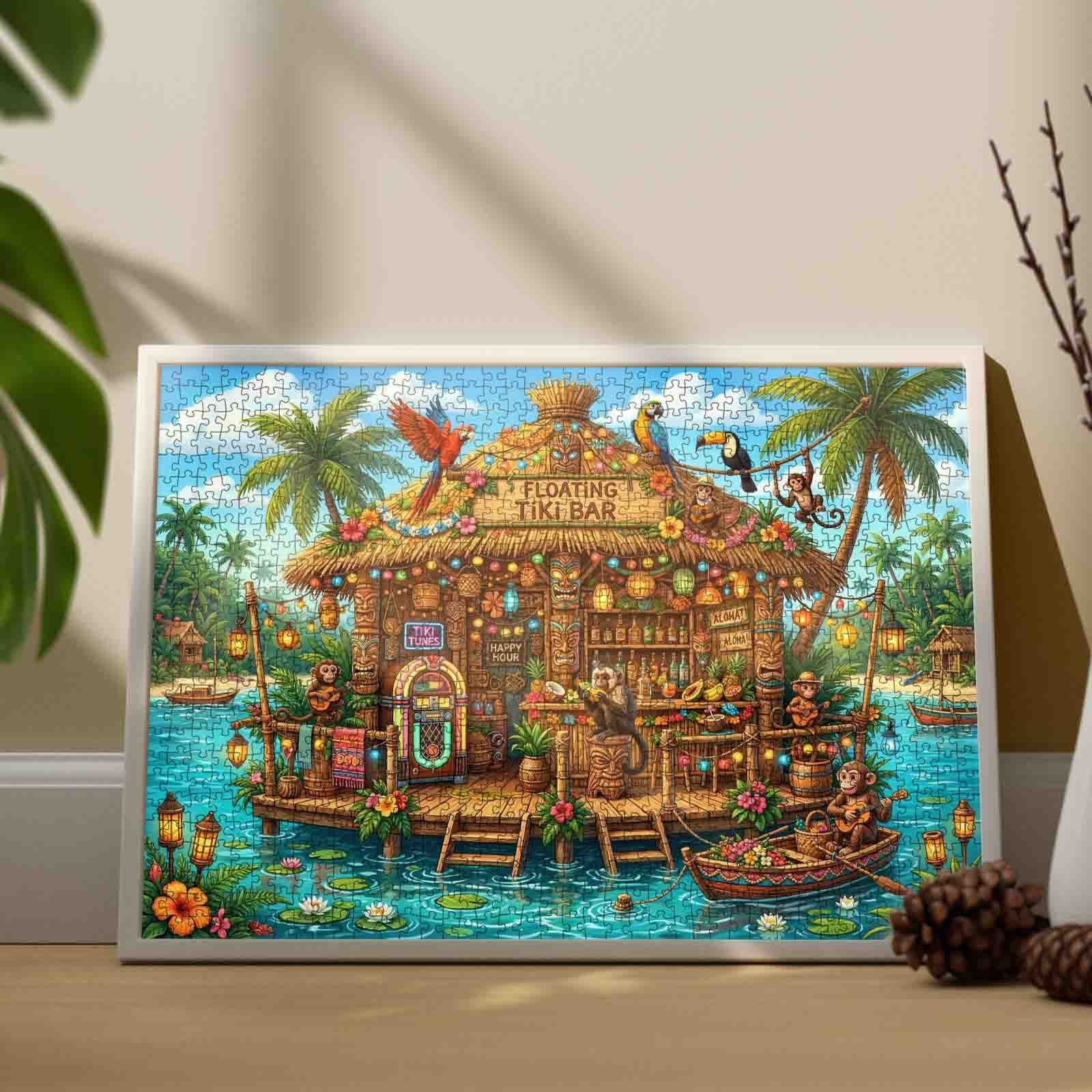 tucocoo-floating-tropical-tiki-bar-puzzle-1000-teile-tropisch image 3