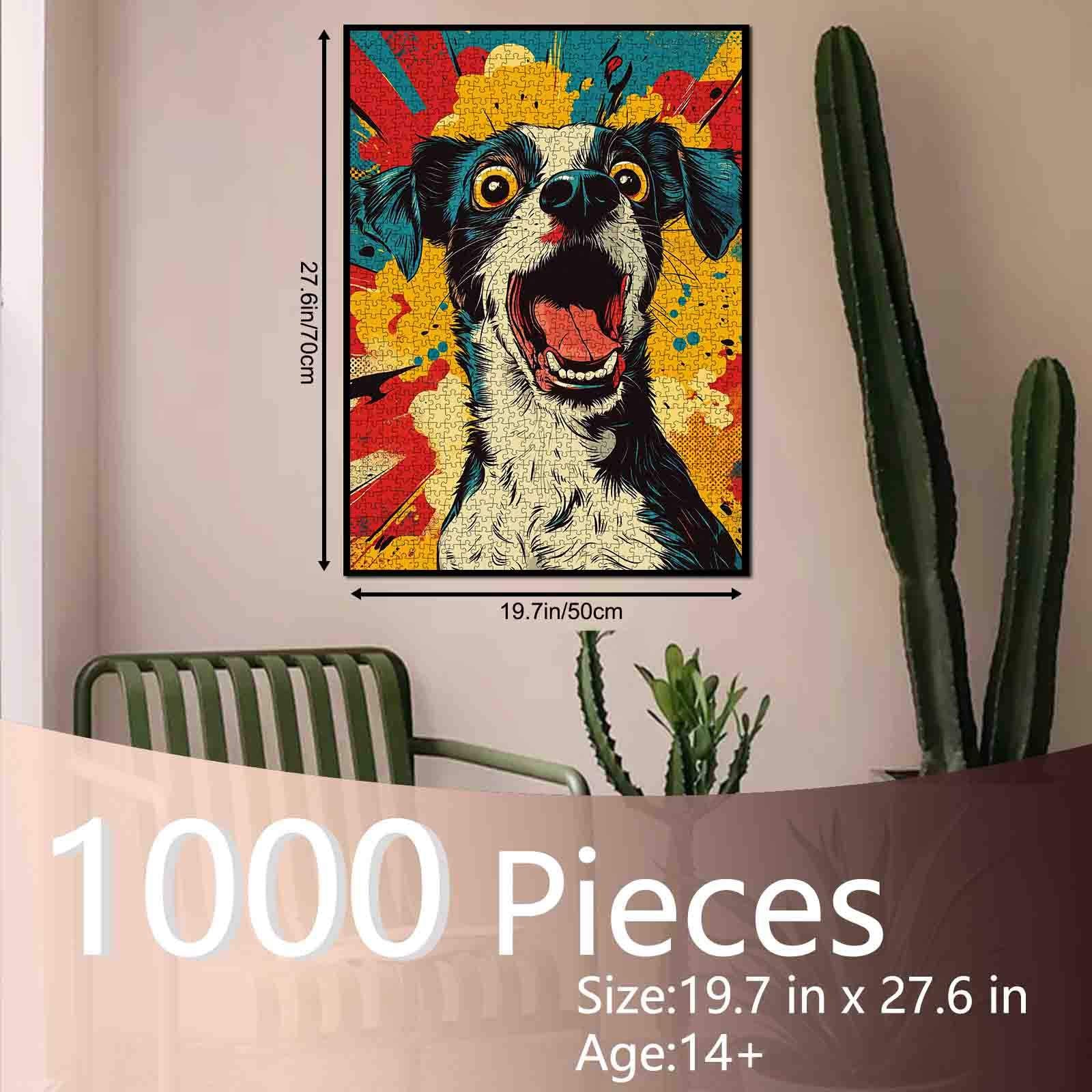 tucocoo-jigsaw-puzzles-pop-art-surprised-dog-puzzle-1000-teile image 5