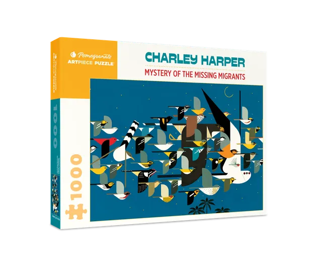 pomegranate-charley-harper-mystery-migrants-puzzle-1000-teile image 1