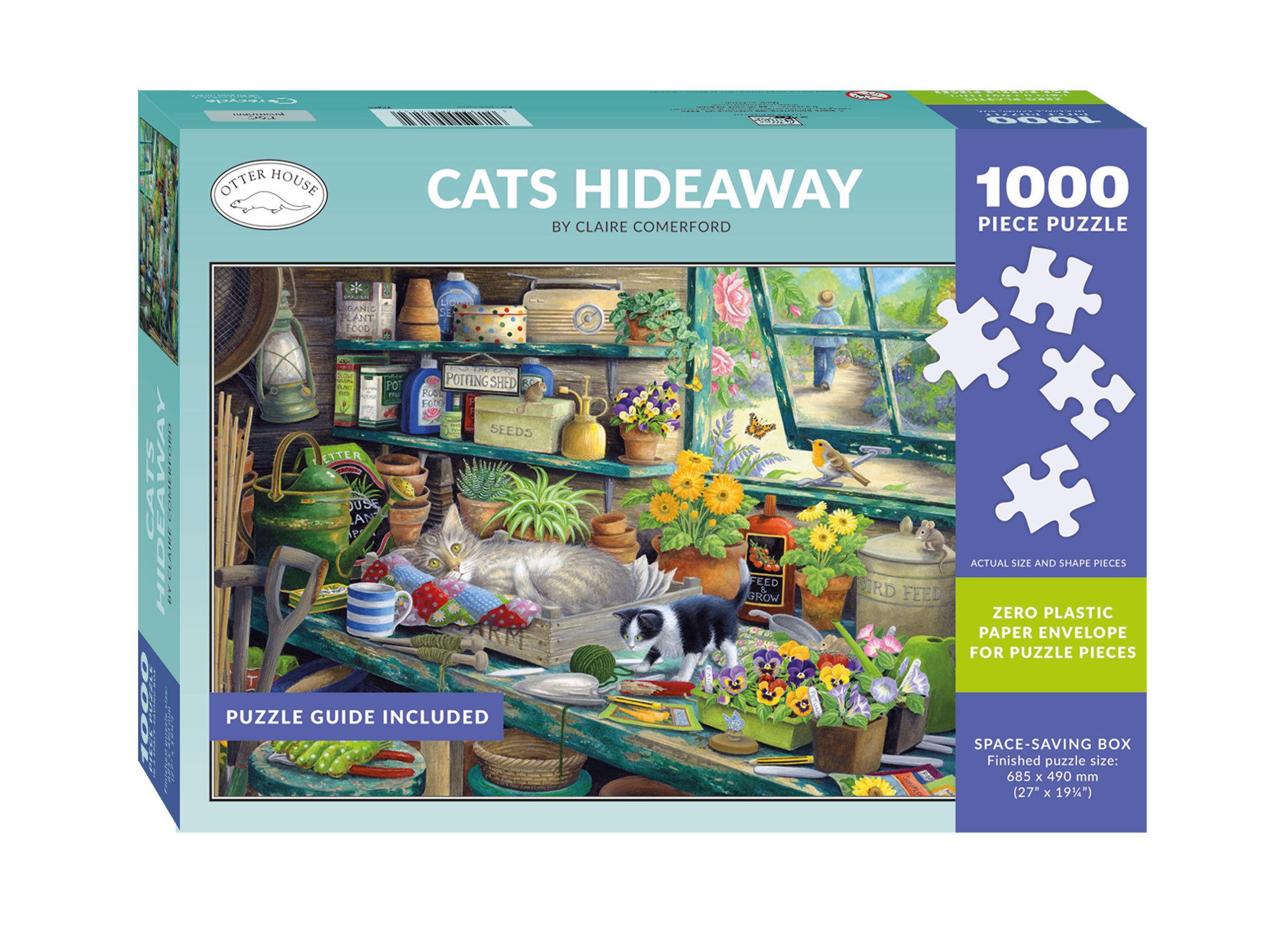 otter-house-cats-hideaway-puzzle-1000-teile-katzen image 2