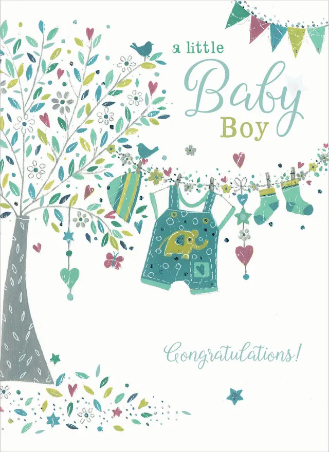 otter-house-greetings-cards-new-baby-tree-grusskarte-baby-junge image 1
