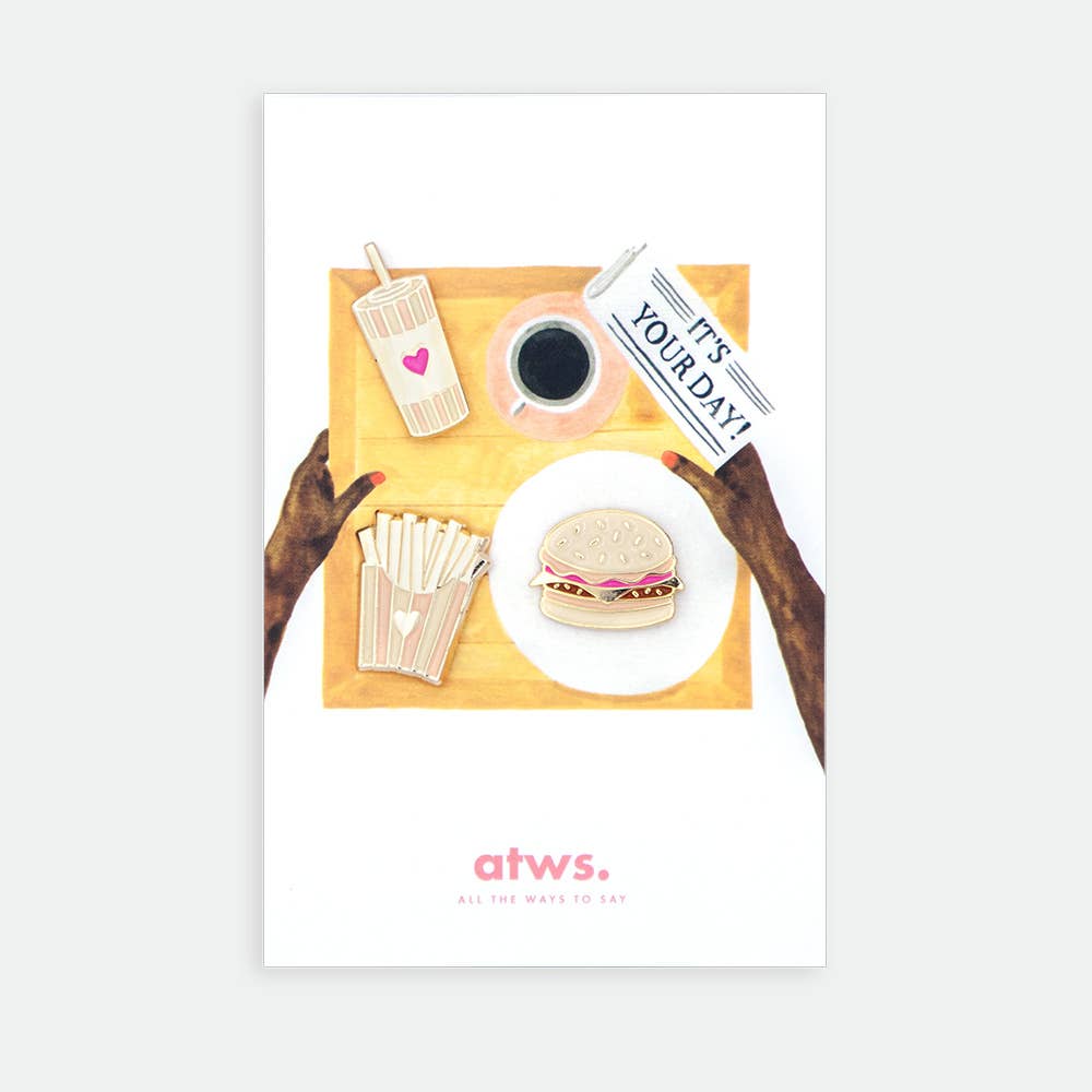 all-the-ways-to-say-junk-food-xl-pin-burger-pommes-gold image 1