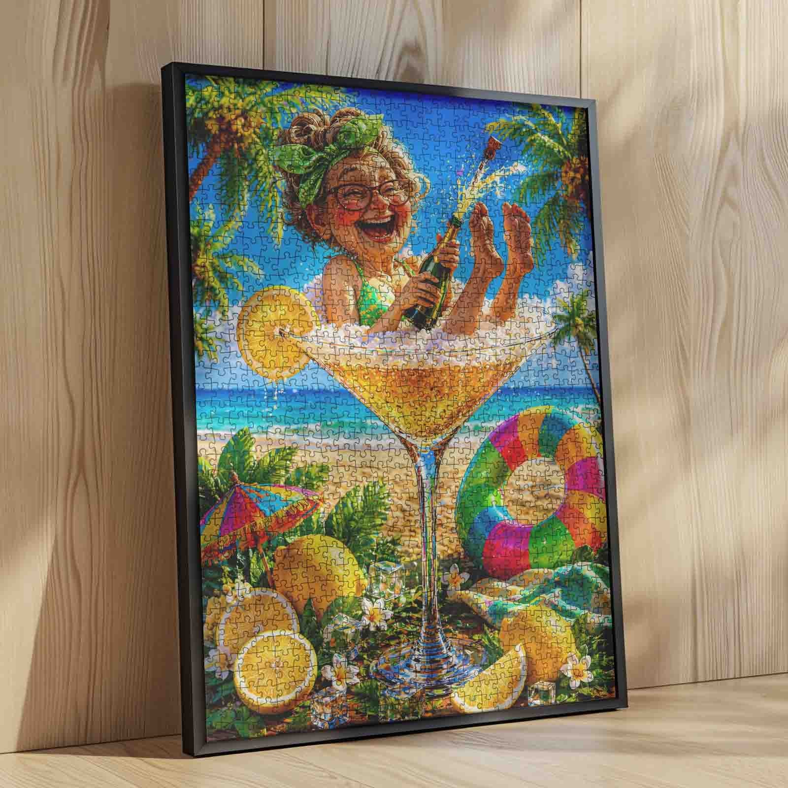 tucocoo-champagne-grandma-beach-puzzle-1000-teile-lustig image 4