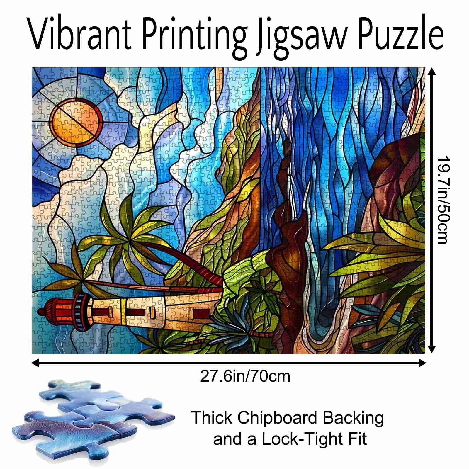 tucocoo-lighthouse-stained-glass-puzzle-1000-teile-meer image 5