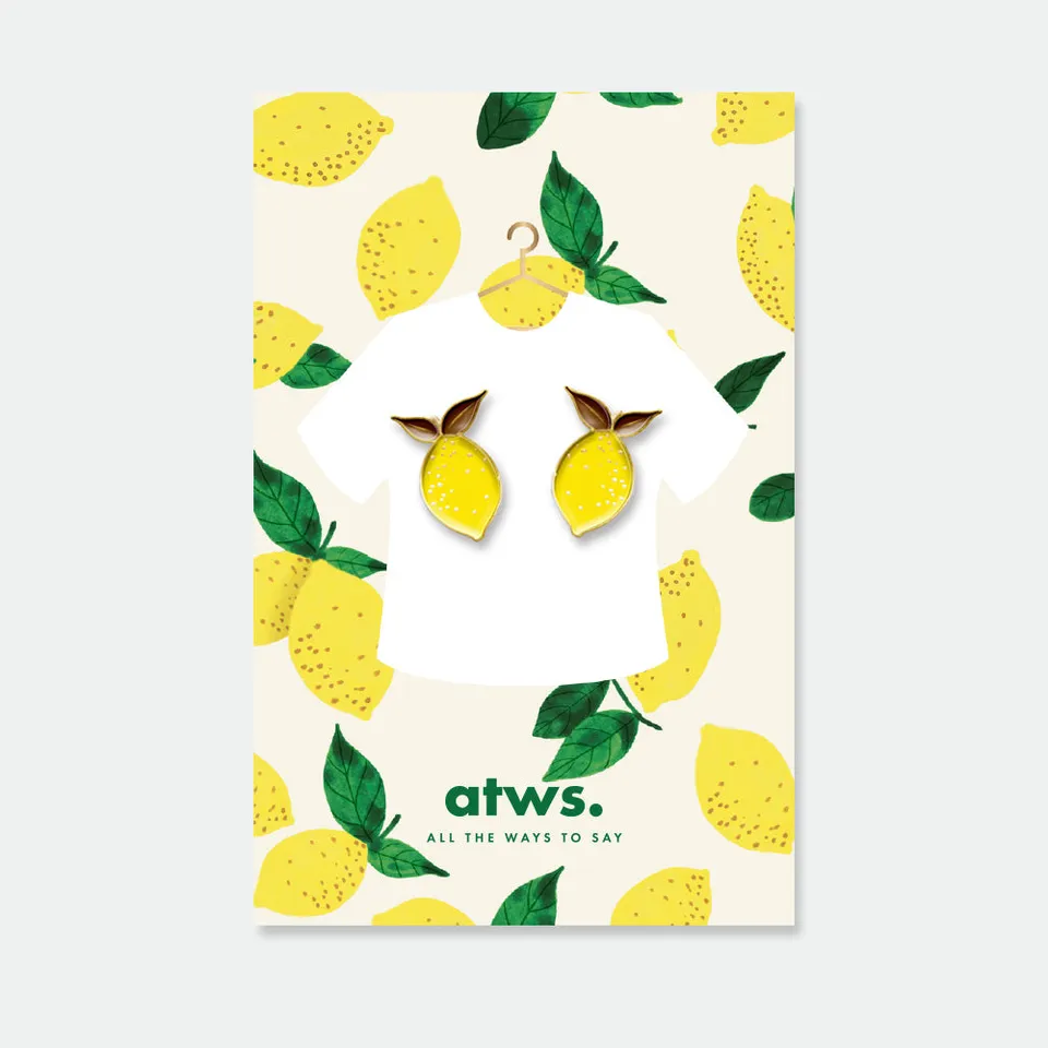 all-the-ways-to-say-lemons-pins-emaille-zitrone-2er-gold image 1