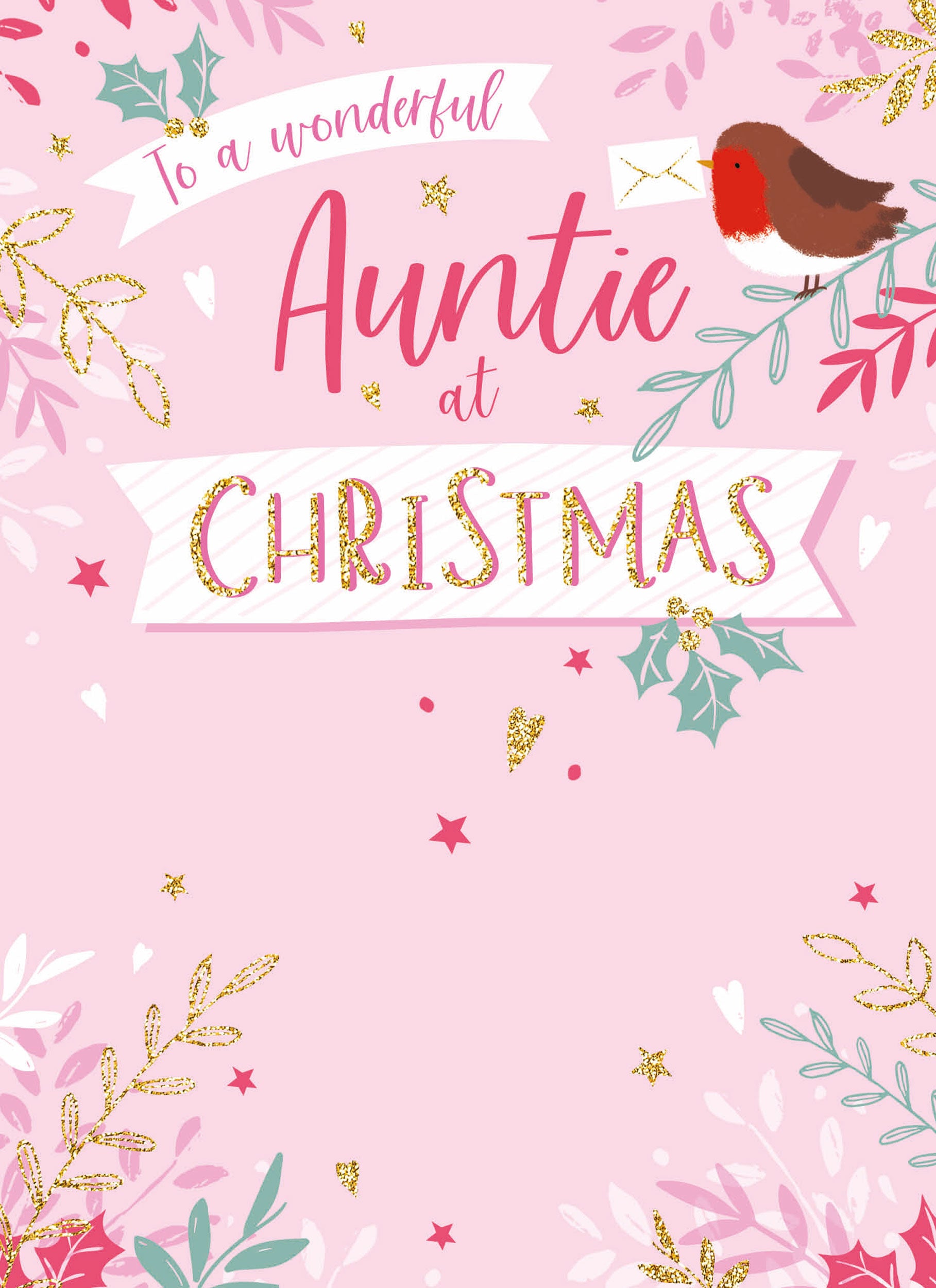 otter-house-christmas-weihnachtskarte-auntie-typographic-robin-einzeln image 1
