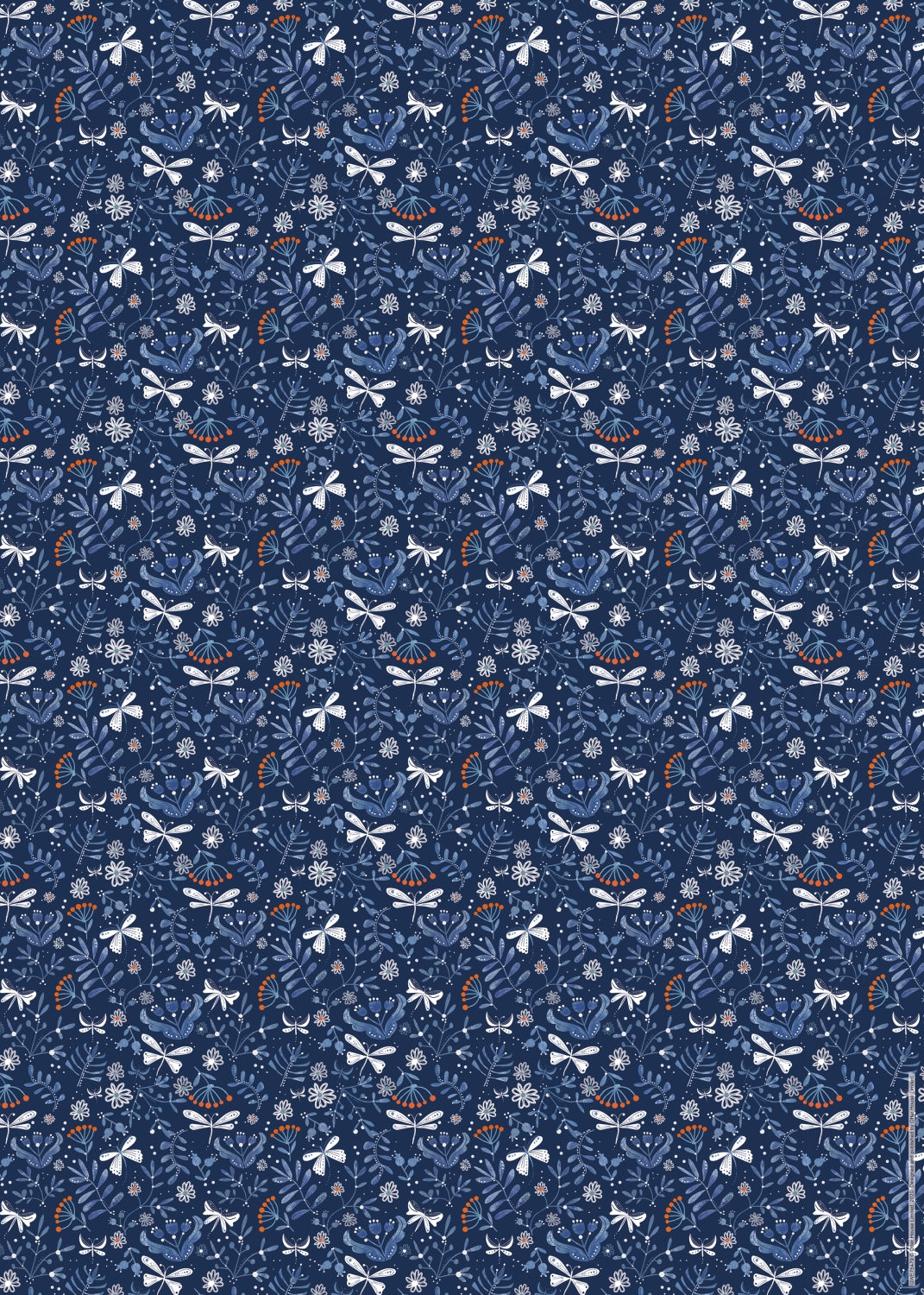 otter-house-oriental-blue-geschenkpapier-2-bogen-mit-anh-nger image 2