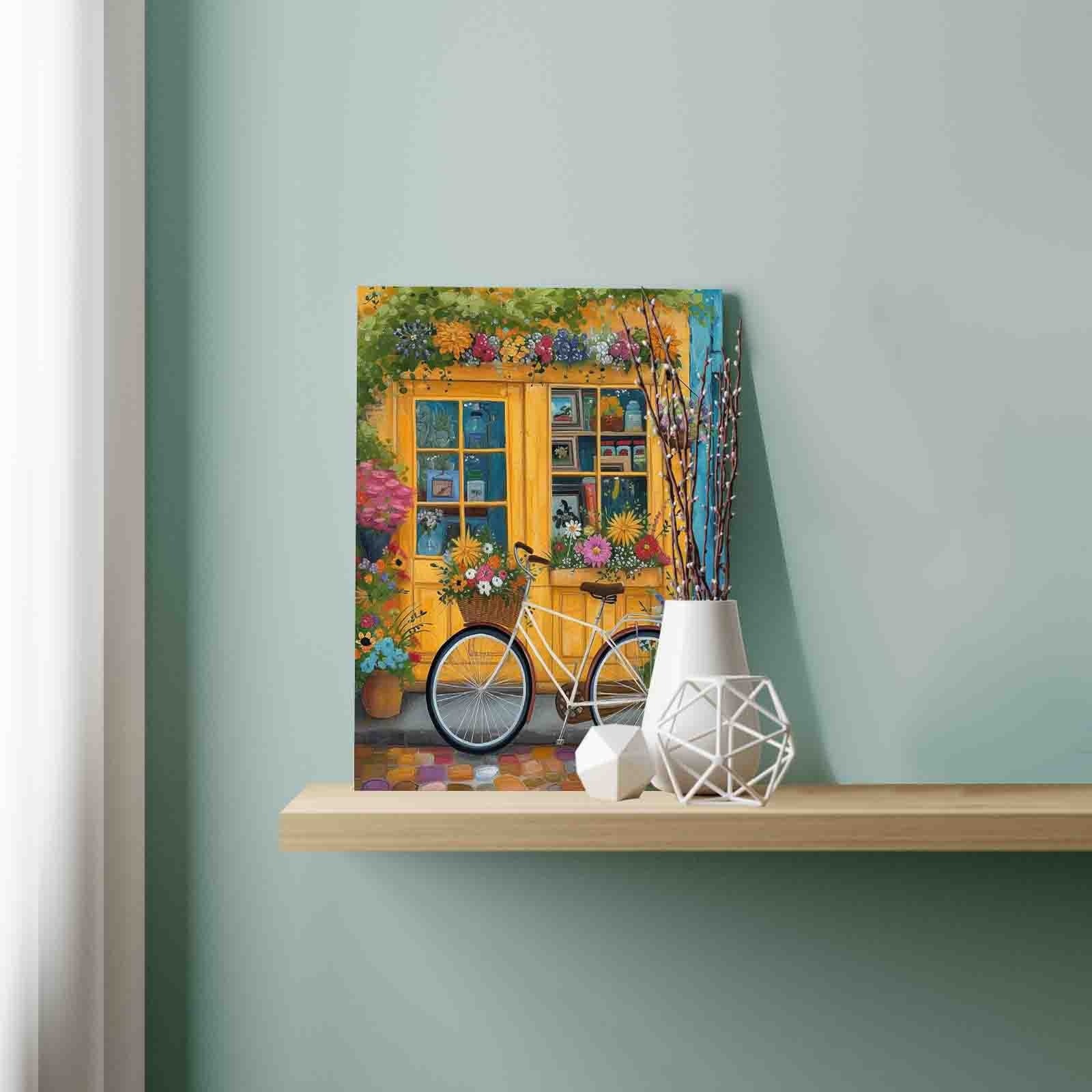 tucocoo-yellow-shopfront-flower-bike-malen-nach-zahlen-40x50 image 3